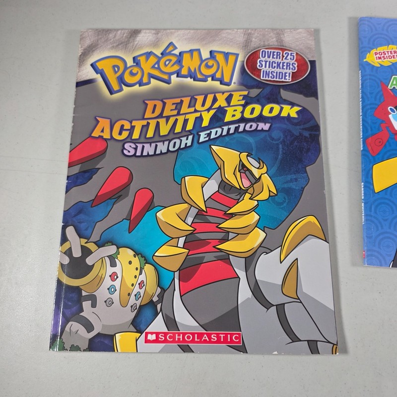 Pokemon Book Lot Deluxe Activity Johto Sinnoh + Alola Region Adventure Guide gallery