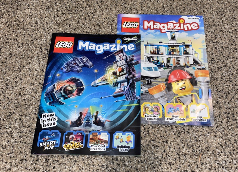 LEGO Magazine Lot of 2 2026 Jan-Mar, Mar-June