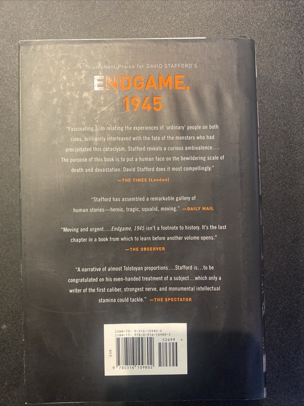 Endgame, 1945: Missing Final Chapter of WWII David Stafford HC 2007 History gallery