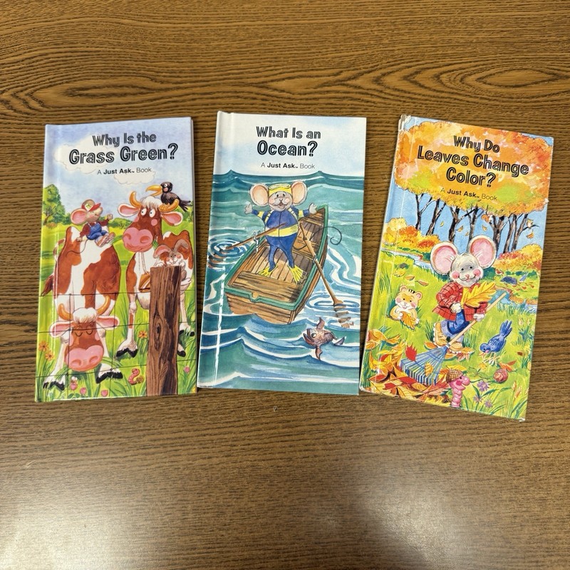 Lot of 15 - Weekly Reader - Just Ask Books - What, Why Hardcovers Vtg 1980s gallery
