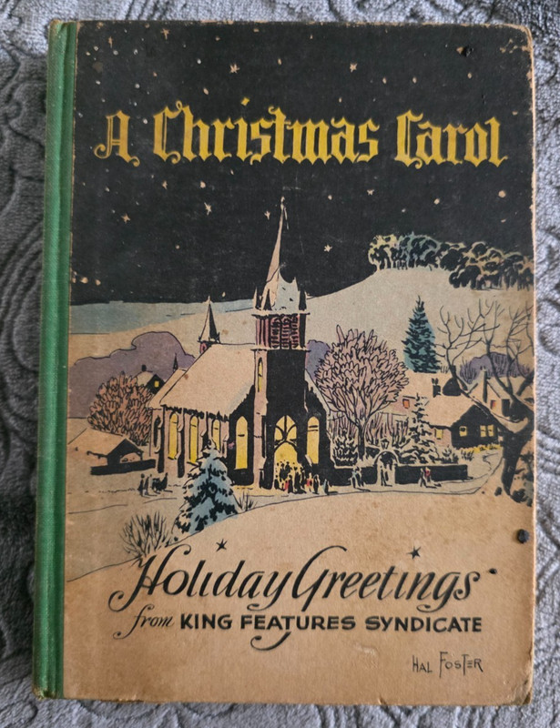 Vintage A Christmas Carol King Features Syndicate 1946 ill HC Hal Foster Scrooge
