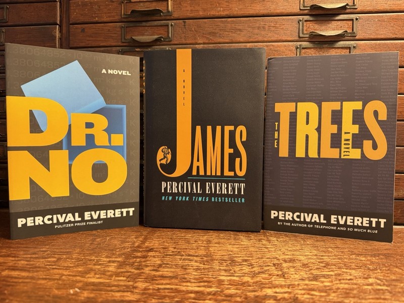 Lot 3 Percival Everett Books: James: A Novel – Hardcover; Dr No + Trees Trade Pb