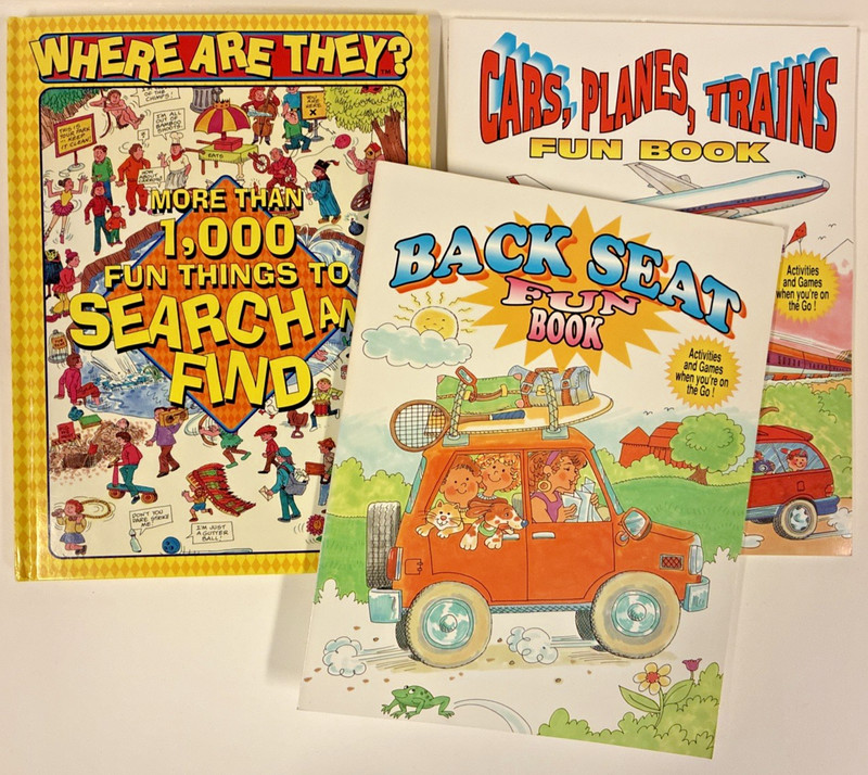 Lot of 3 Activity Books for Kids NEW