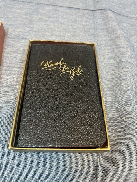 BLESSED BE GOD Complete Catholic PRAYER book 1960 Leather P.J. Kenedy & Sons, NY