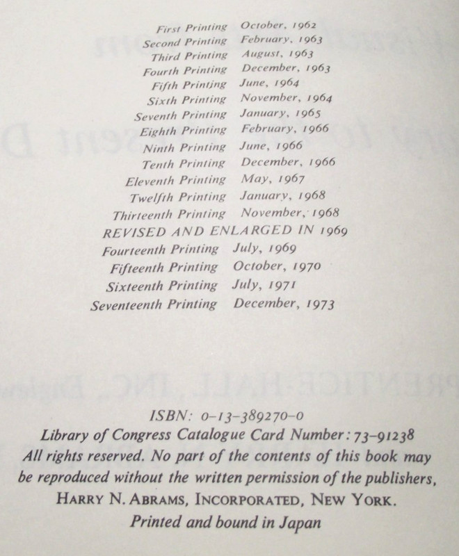 VG 17th Ptg 1973 HISTORY OF ART - H W Janson 616 Pages 11.75" x 9" x 2" 616 pgs gallery