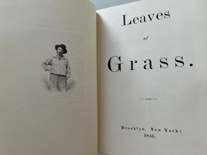 Leaves of Grass by Walt Whitman~1966 Facsimile of Brooklyn 1855 First Edition gallery