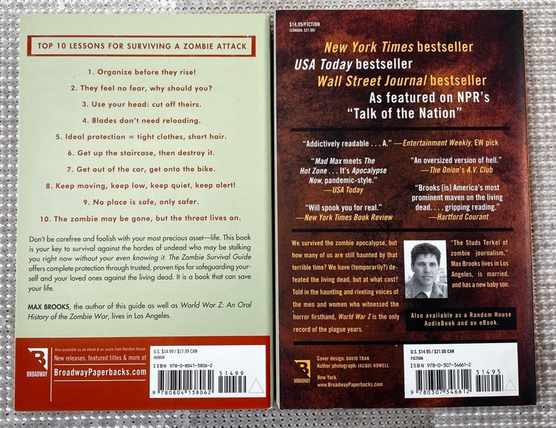 Max Brooks Boxed Set World War Z The Zombie Survival Guide Paperback gallery