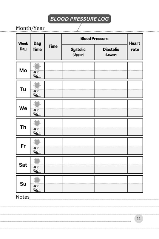 Blood Pressure Log Book Tracker 6 X 9 Paperback 90-pages gallery