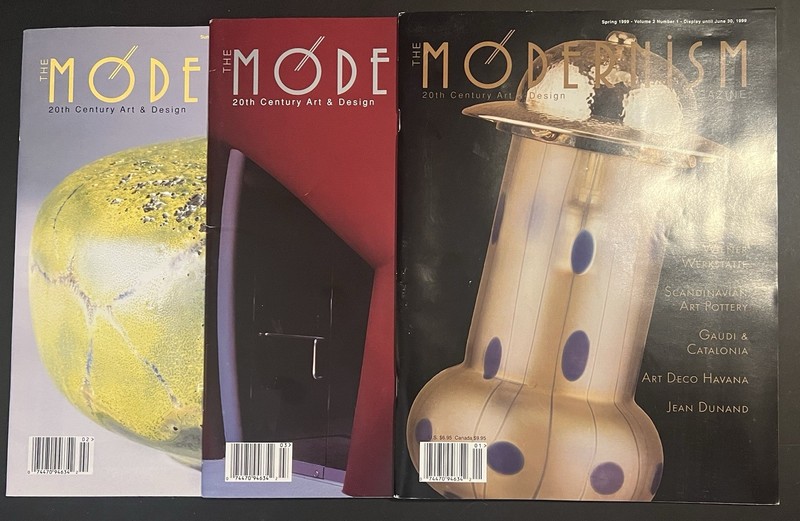 ‘The Modernism: 20th Century Art & Design’ 3 Issues (1998 – 1999) Free Shipping!