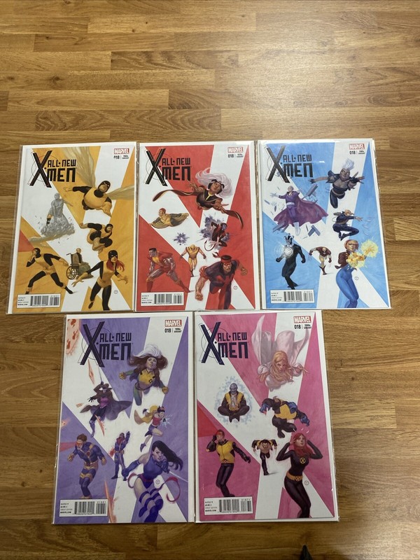 5x All New X-Men #18 Decades Variants