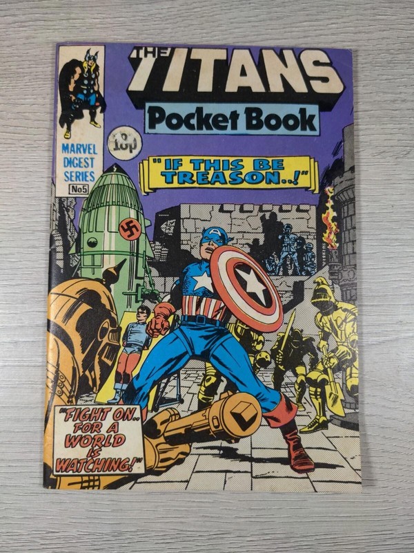The Titans Pocket Book Issue Number 5 Marvel Digest Series 1980’s Vintage Comic