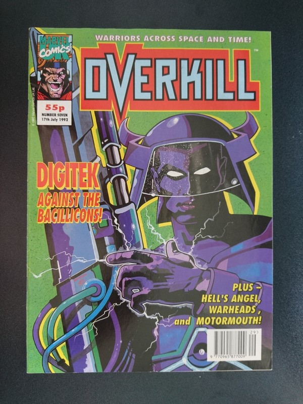 Overkill #7 Near Mint – Marvel UK – Nice white pages – 9.0 Very Fine / Near Mint
