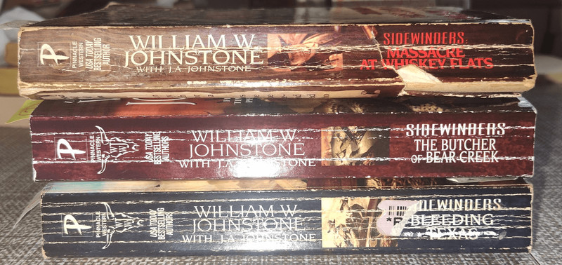 Sidewinder Series William W Johnstone 3/8 in lot paperback Western Cowboy