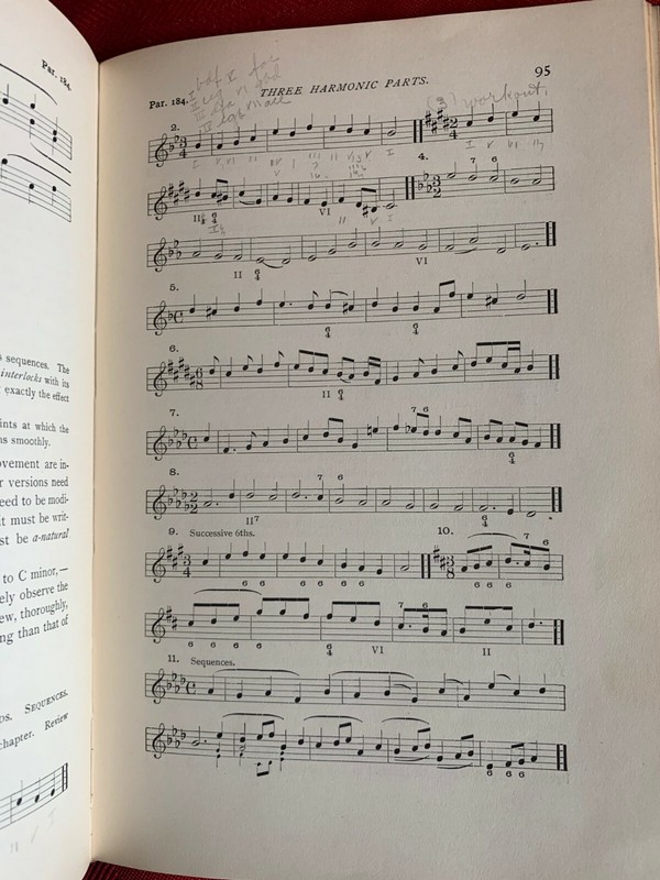 EXERCISES IN ELEMENTARY COUNTERPOINT, 1910 HB, Percy Goetschius VGC gallery
