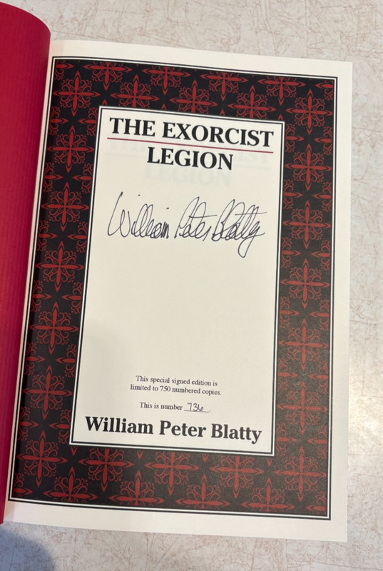 The Exorcist: Legion - Autographed Cemetery Dance. Original owner. Like new. gallery