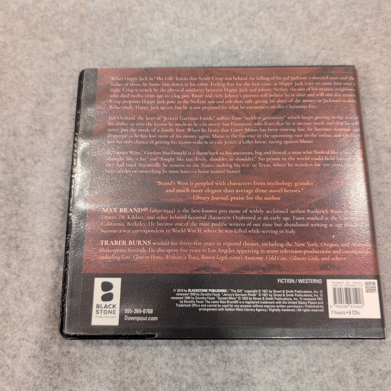 Max Brand Sunset Wins A Western Trio Audiobook 6 CD Set Traber Burns Unabridged gallery