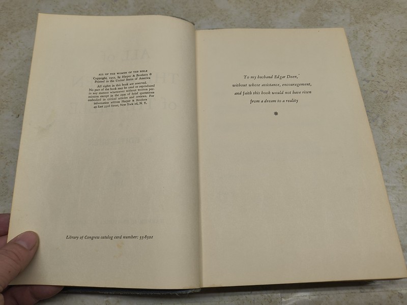 All of the Women of the Bible inscribed hardback book Edith Deen first edition gallery