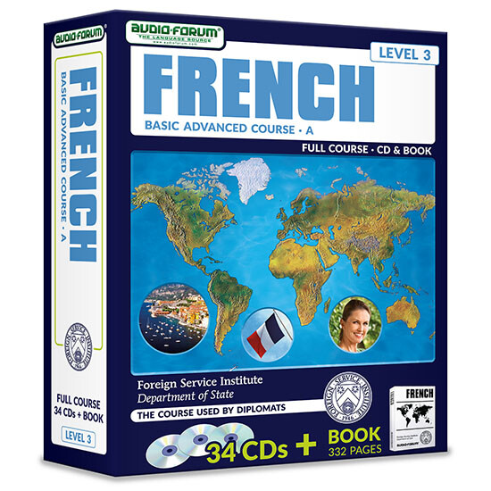 FSI: Basic French Advanced A (34 CDs/Book) by Foreign Service Institute
