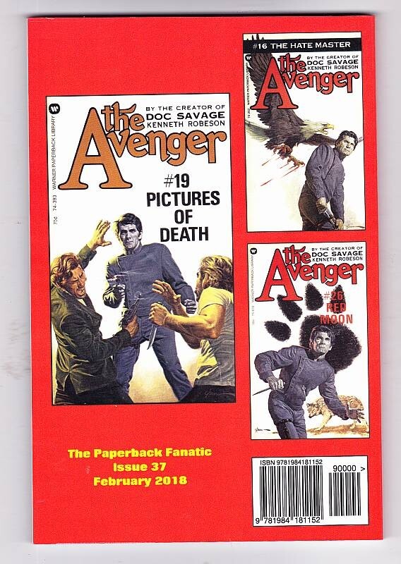 PAPERBACK FANATIC #39 - 100 pages - model Steve Holland, Australian pulp fiction gallery