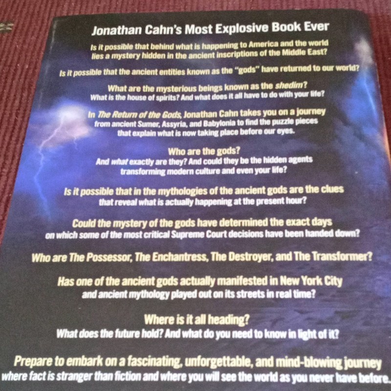 Charisma House The Return of the Gods Jonathan Cahn HC Dust Jacket gallery