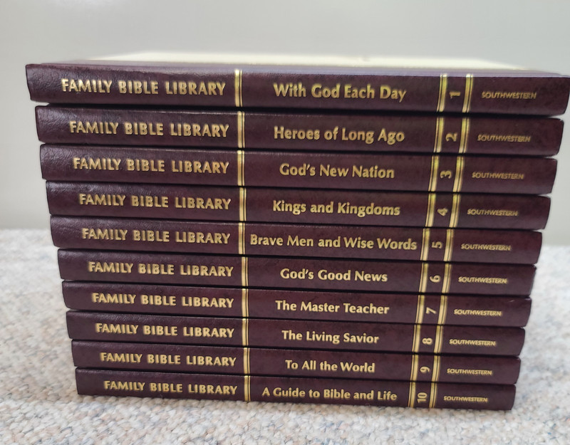 Family Bible Library 10 Vol. Complete Set V. Gilbert Beers 1971 Southwestern HC