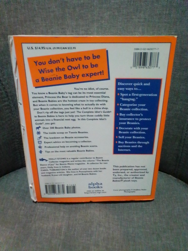 The Complete Idiot's Guide to Beanie Babies Stowe paperback Very Good gallery