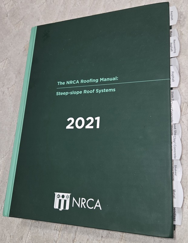 NRCA Roofing Manual: Steep-slope Roof Systems 2021 Hardcover Student Manual
