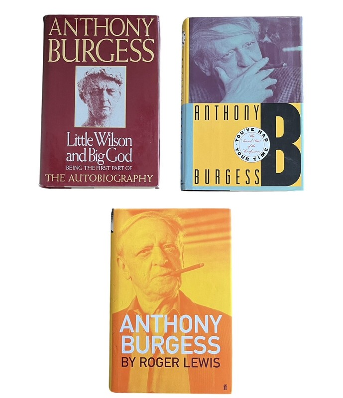 Anthony Burgess Autobiography & Biography 1st Print HC DJ Book Lot Little Wilson