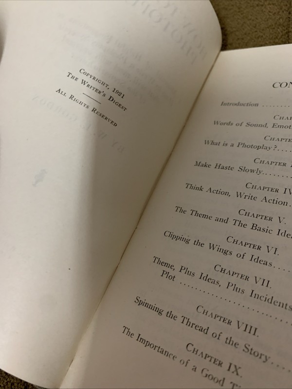 How To Write Photo plays W L Gordon 1925 Antique Hollywood Scarce First Edition gallery