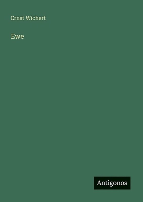Ewe by Ernst Wichert (German) Paperback Book