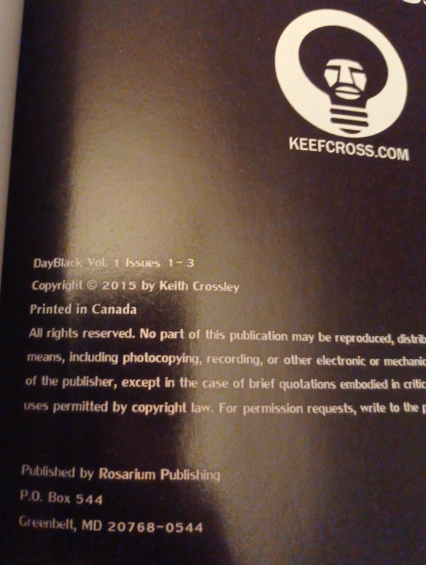 DayBlack by Keef Cross (2015, Trade Paperback) gallery