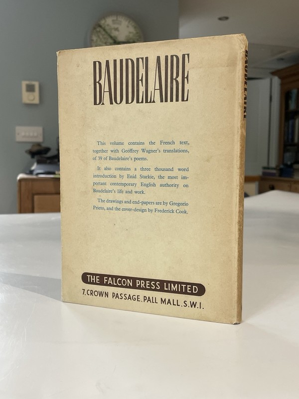 Charles Baudelaire: Selected Poems Falcon Press 1st ed 1946 Illustrations gallery
