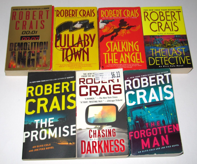 Lot of 7 Robert Crais books PB Elvis Cole & more