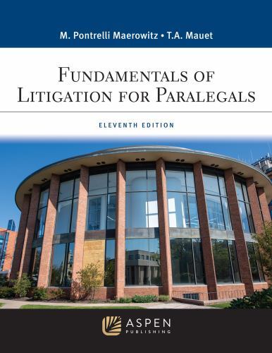 Aspen Paralegal Ser.: Fundamentals of Litigation for Paralegals by Thomas A….
