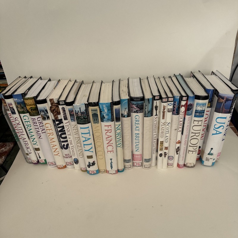 DK Eyewitness Travel Guide Book Lot 10 London Paris Japan Switzerland DC Europe