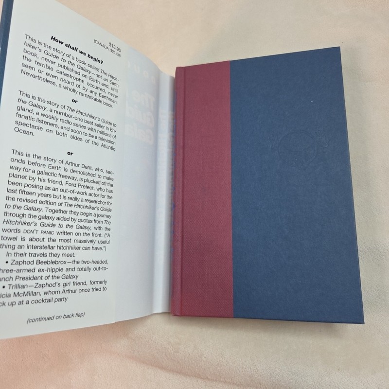 The Hitchhiker's Guide to the Galaxy Douglas Adams 1st Edition/1st Reprint HCDJ gallery