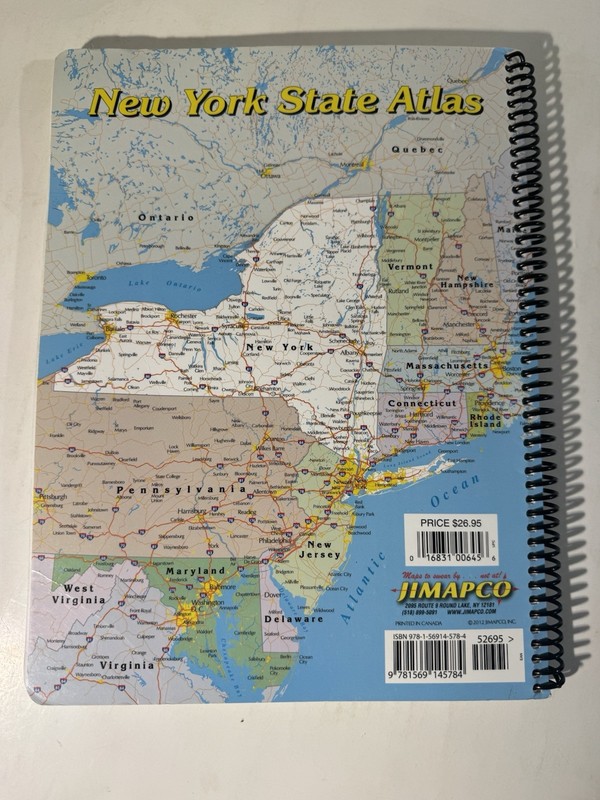 New York State Road Atlas 2012 JIMAPCO Street Guide Syracuse NY Road Map gallery