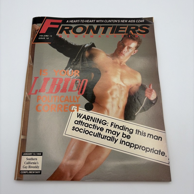 FRONTIERS GAY LESBIAN NEWSMAGAZINE January 1994 LGBT Pride