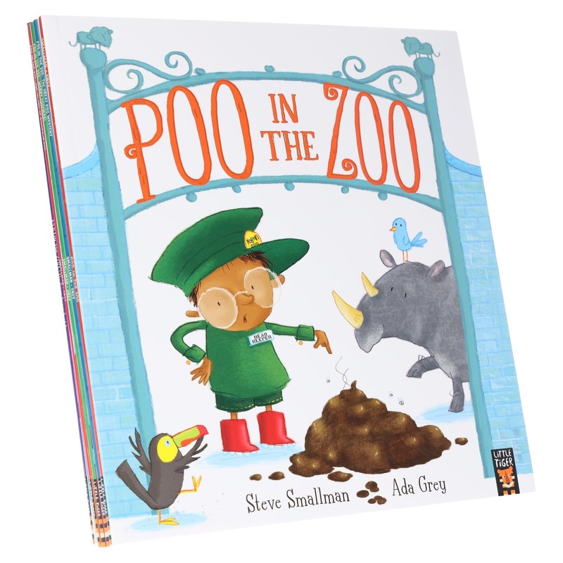 Poo In The Zoo Series 5 Picture Books Paperback – Ages 3-6 – By Steve Smallman