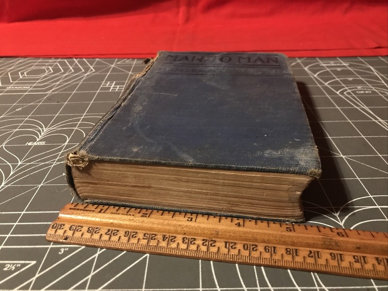 Antique 1920 Man To Man by Jackson Gregory Hardcover Book November Printing gallery