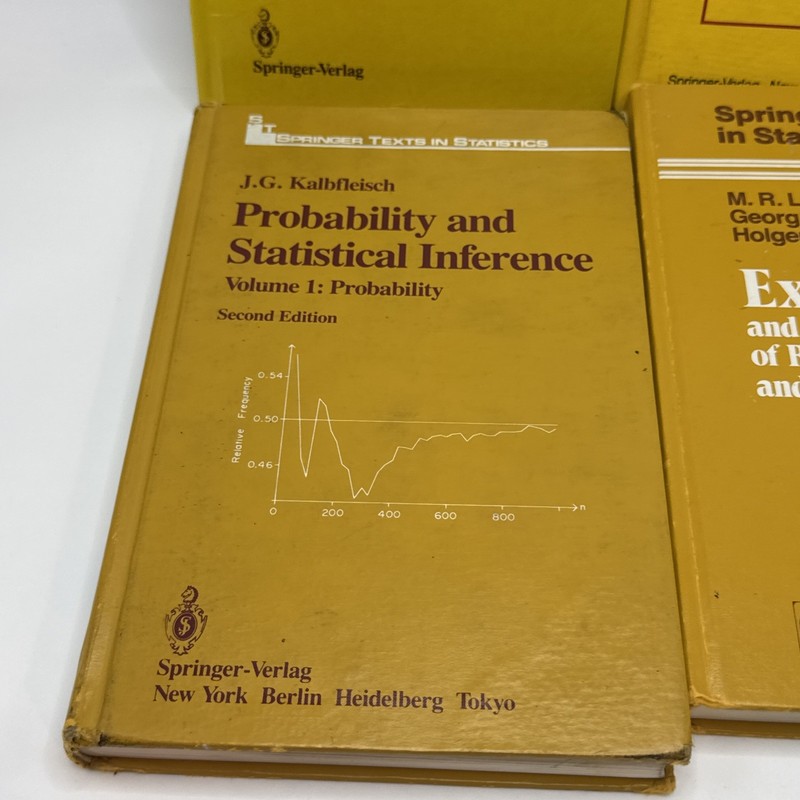 Lot of 5 Vintage Springer Mathematics & Statistics Hardcover Books Ross Sachs gallery