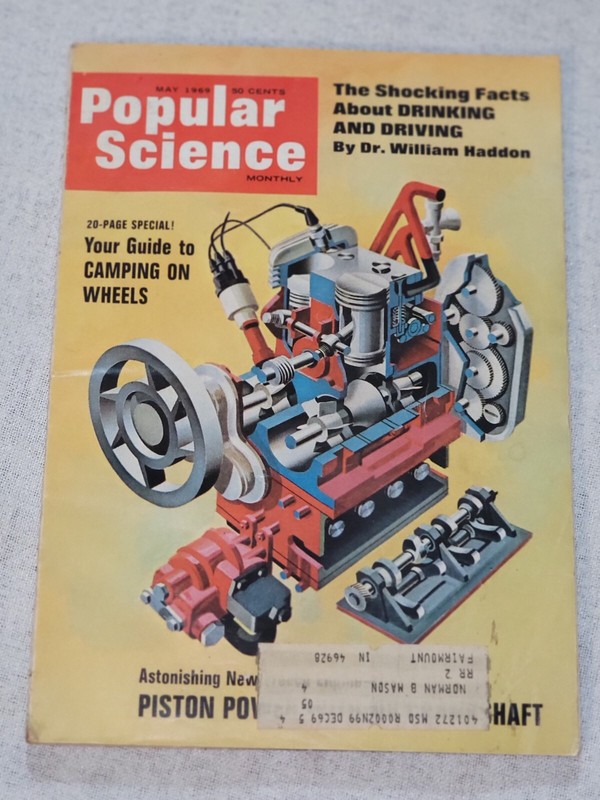 Popular Science May 1969 Piston Power with no Crankshaft