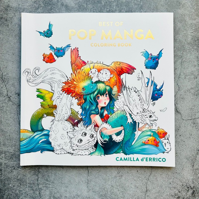 Best of Pop Manga Coloring Book by Camilla D’Errico
