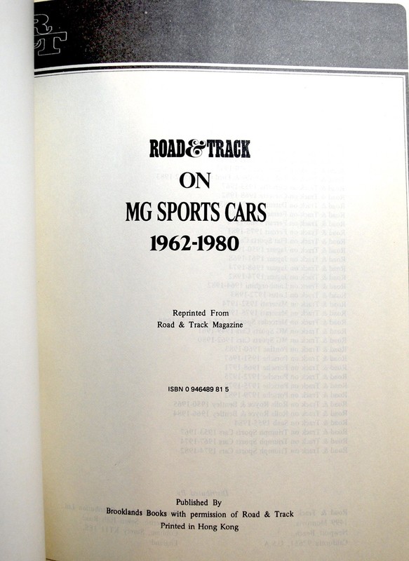 Lot of 2 - R&T MG Sports Cars 1962-1980 / Classic And Sportscar MGB 25 Years On gallery