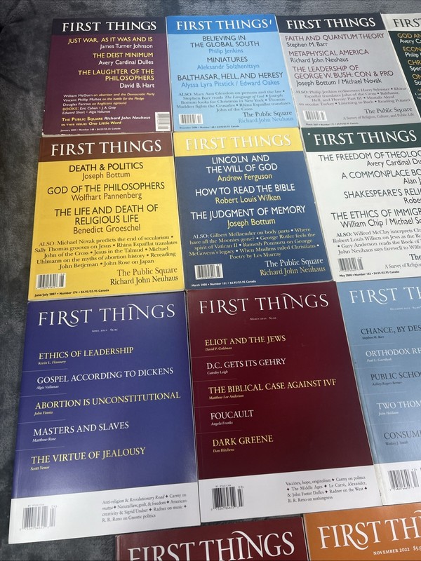 First Things Magazines Lot of 19 Christian Faith Religion Culture VTG 2005-2022 gallery
