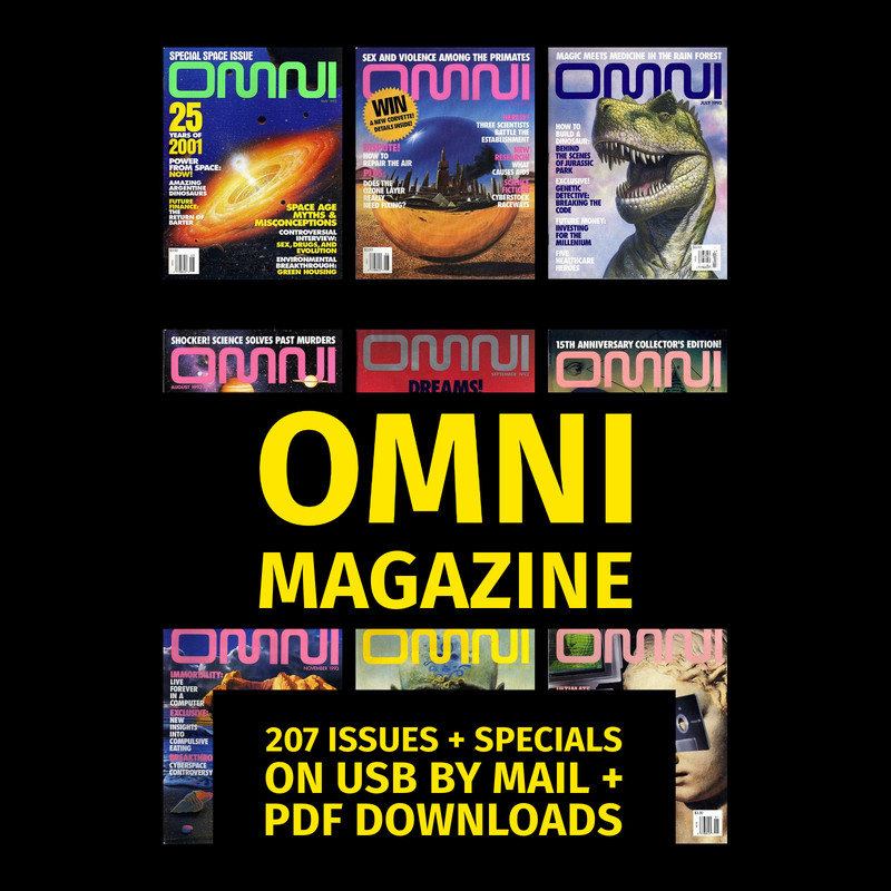 OMNI magazine 207 issues (inc. rare Adidas edition) on USB + bonus download link