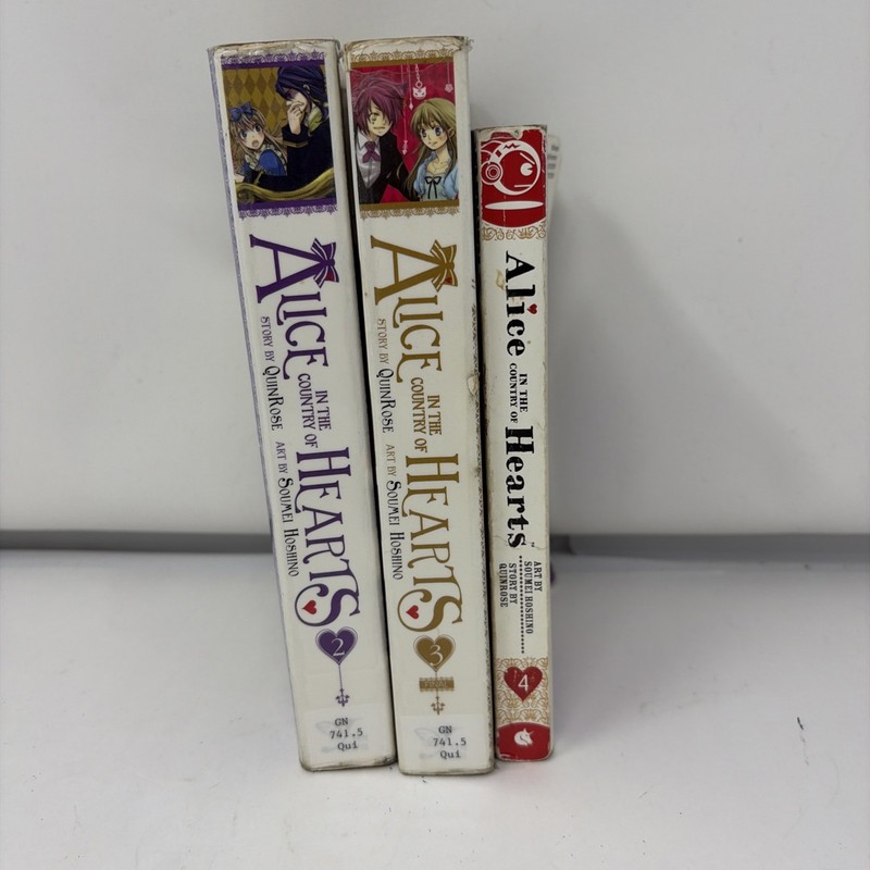 Alice in the Country of Hearts, Vol. 2 3 & 4 – Paperback Manga Lot Set