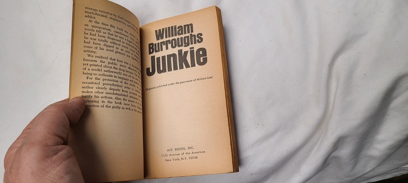 1953 JUNKIE by William Burroughs Paperback Back Ace Star K-202 gallery