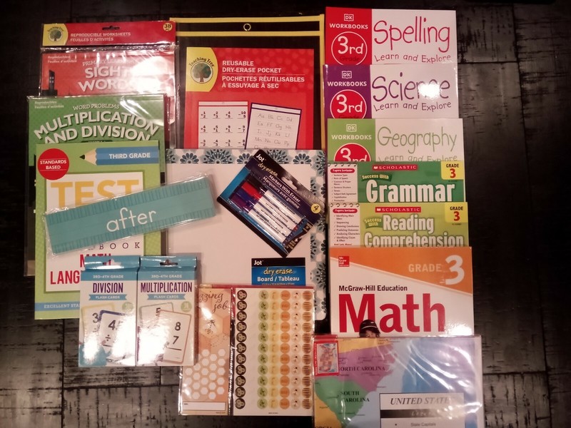 3rd Third Grade Homeschool Math, Reading, Grammar, Science, History & Spelling
