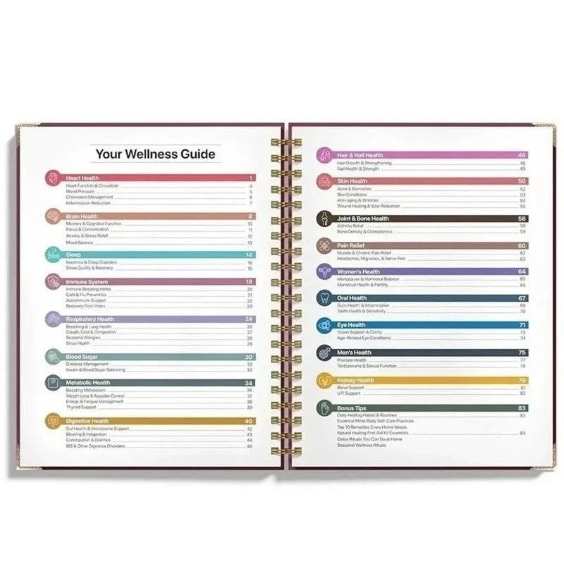 The Natural Healing Handbook Spiral Bound Guide For Herbal Remedies And NaturalT gallery